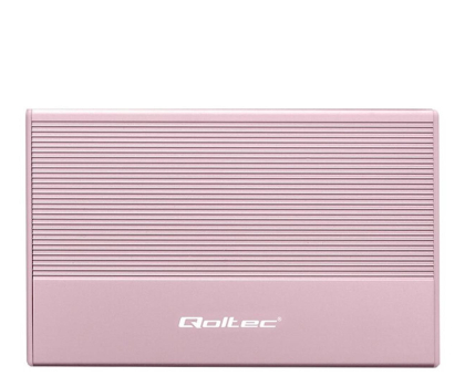Akcesoria do dysków QOLTEC Obudowa na dysk SSD HDD 2.5" SATA USB 3.0 5Gb/s 2TB 52279